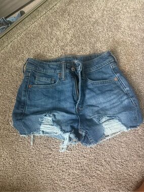 Old Navy Distressed Blue Denim Cutoff Shorts